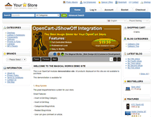 Tablet Screenshot of opencartdemo.themagicalworks.com